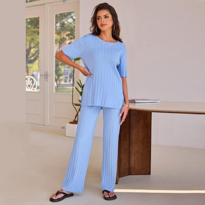 Joyfunear Women'S Casual T-Shirt and Pants Two-Piece Set