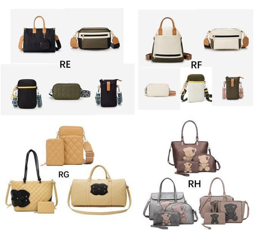 Valuable $39.99 Bundle: Classic Wenbo Women'S Handbag Daily Combo Link with Classic Design